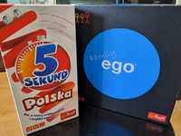 Zestaw 2 gier familijnych: Ego family + 5 sekund Polska. Stan bdb plus
