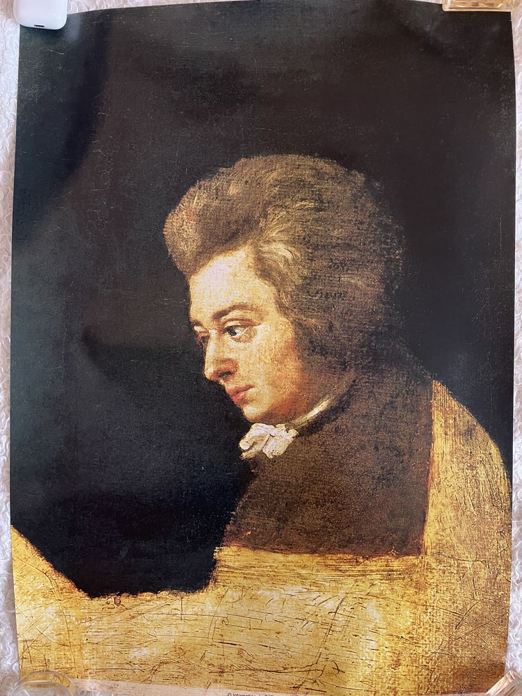 Plakat - portret Mozarta