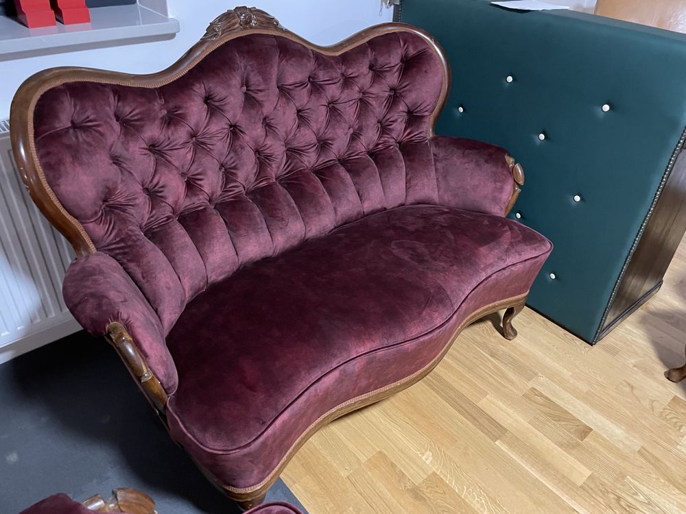 Oryginalne Meble Ludwik XVI antyki Chesterfield Kolekcjonerskie