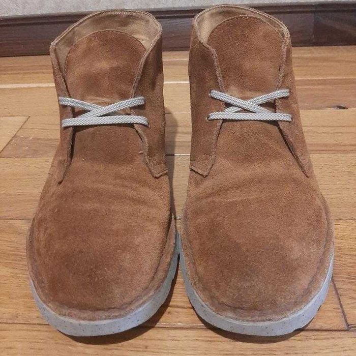 Замшеві чоловічі черевики дезерти Clarks desert boots Оригінал