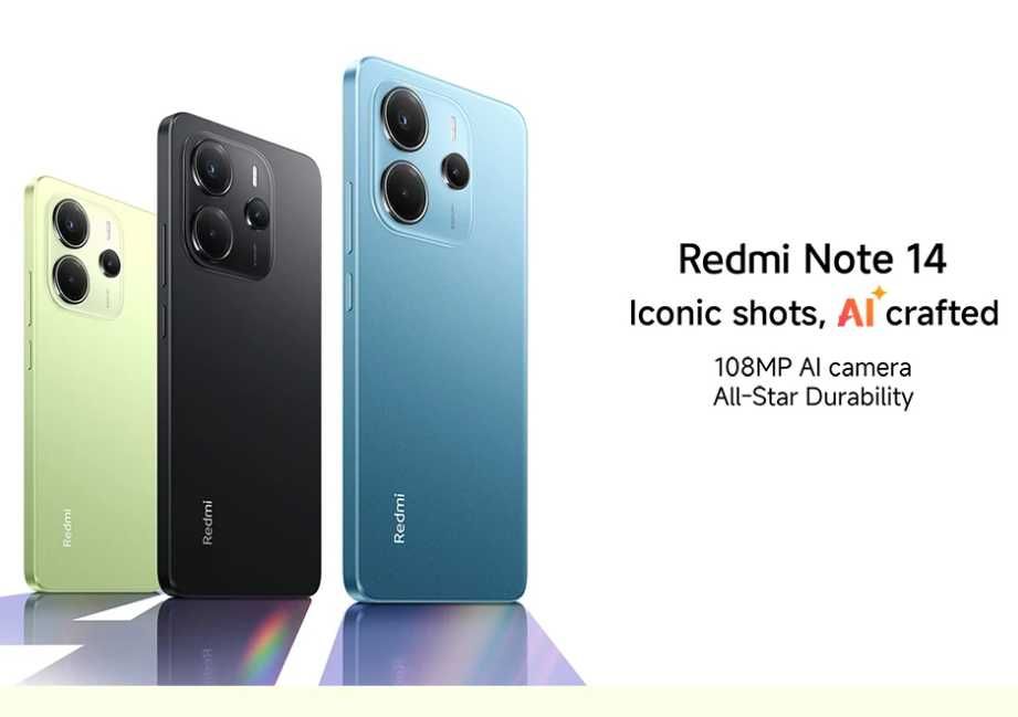 Смартфон Xiaomi Redmi Note 14 6/128-8/256 NFC Нові Запаковані