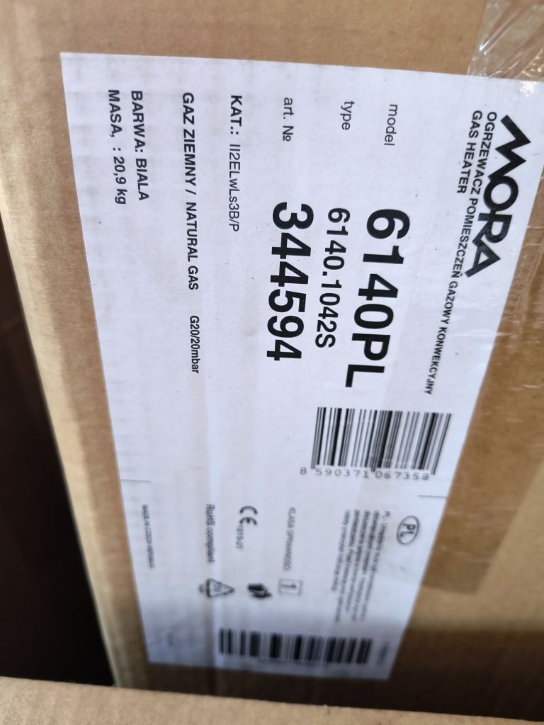 Grzejnik MORA, ogrzewacz gazowy, NOWY!!! TANIO!!!