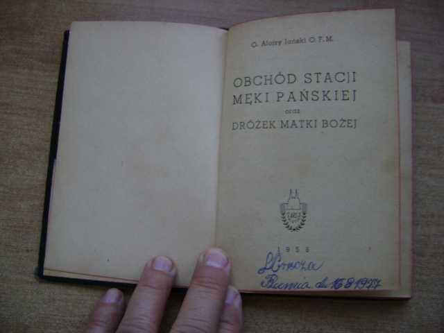 Starocie z PRL Stare książki polskie Obchód Stacji Męki Pańskiej 1958r