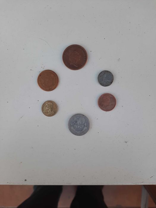 Monety różne krótka kolekcja