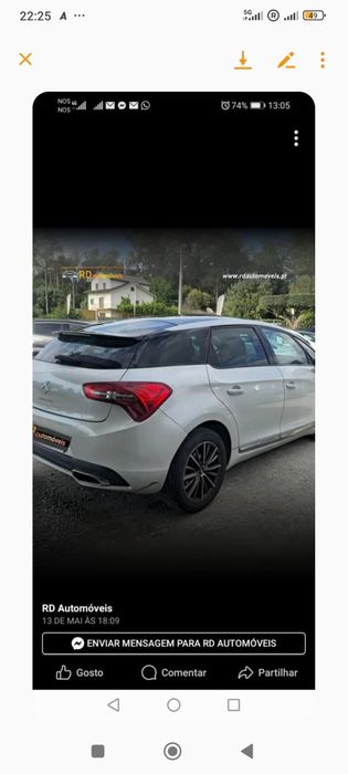 Vendo jantes 17 4x108 com pneus como novas