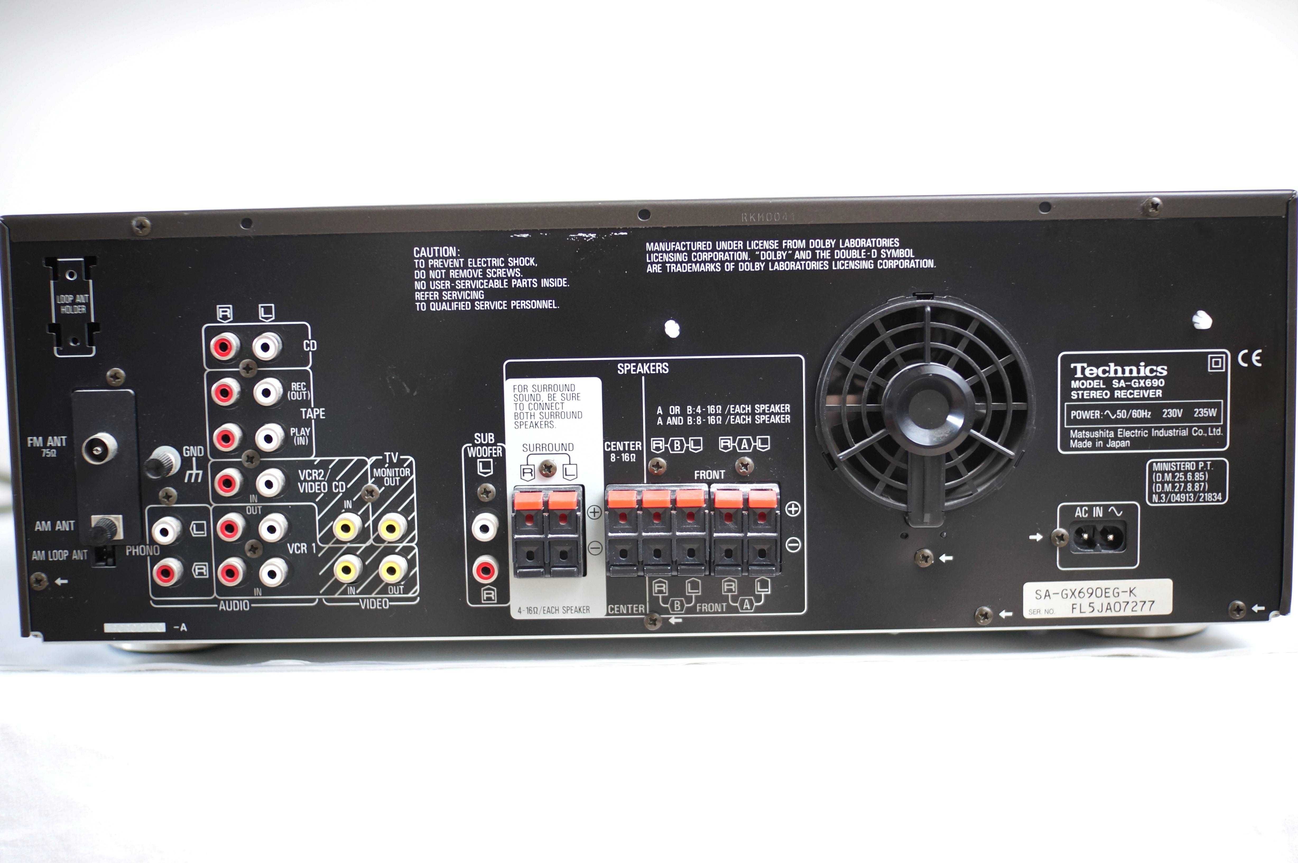 Amplituner Technics SA-GX 690 (5.1 lub 2.1) - ładny - made in Japan