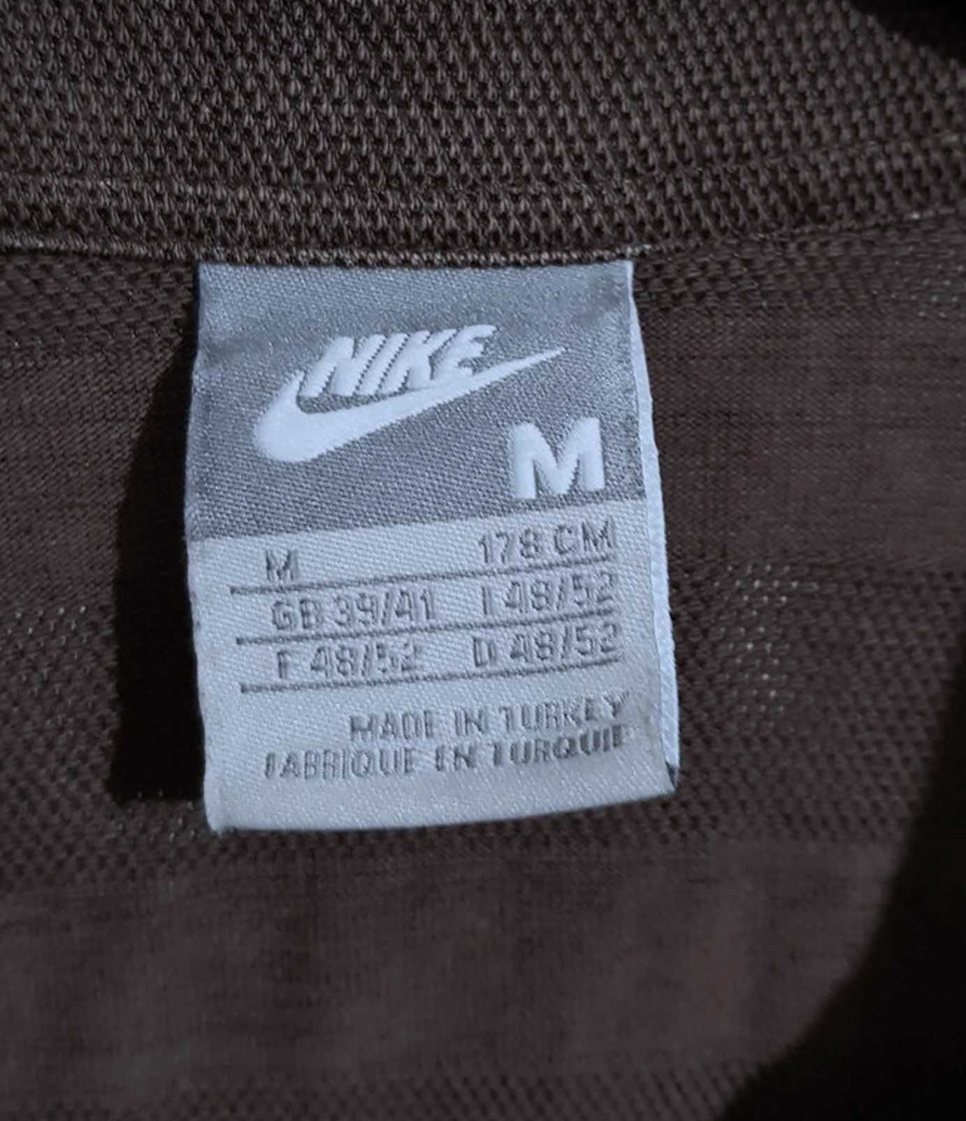 Męska Koszulka T-Shirt Z Kołnierzykiem Brązowa Nike |R. M