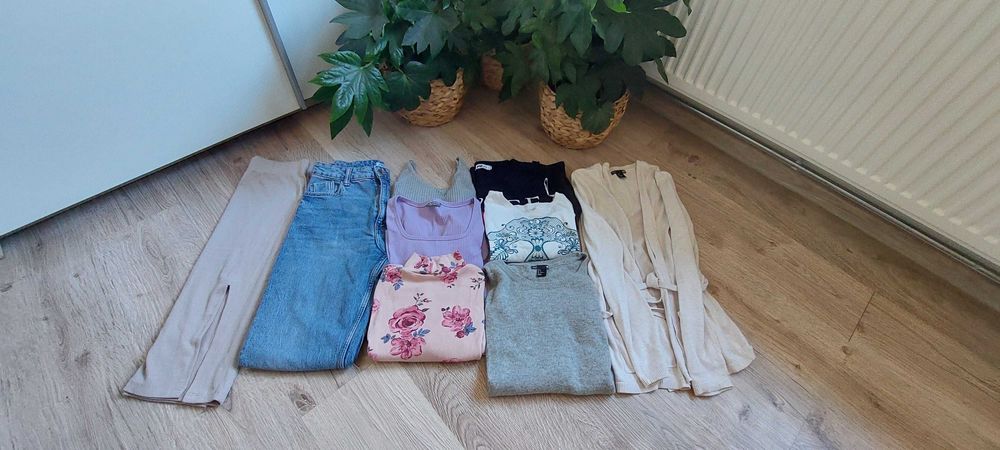 zestaw paka ubrań dla kobiet damskie zara h&m r. S