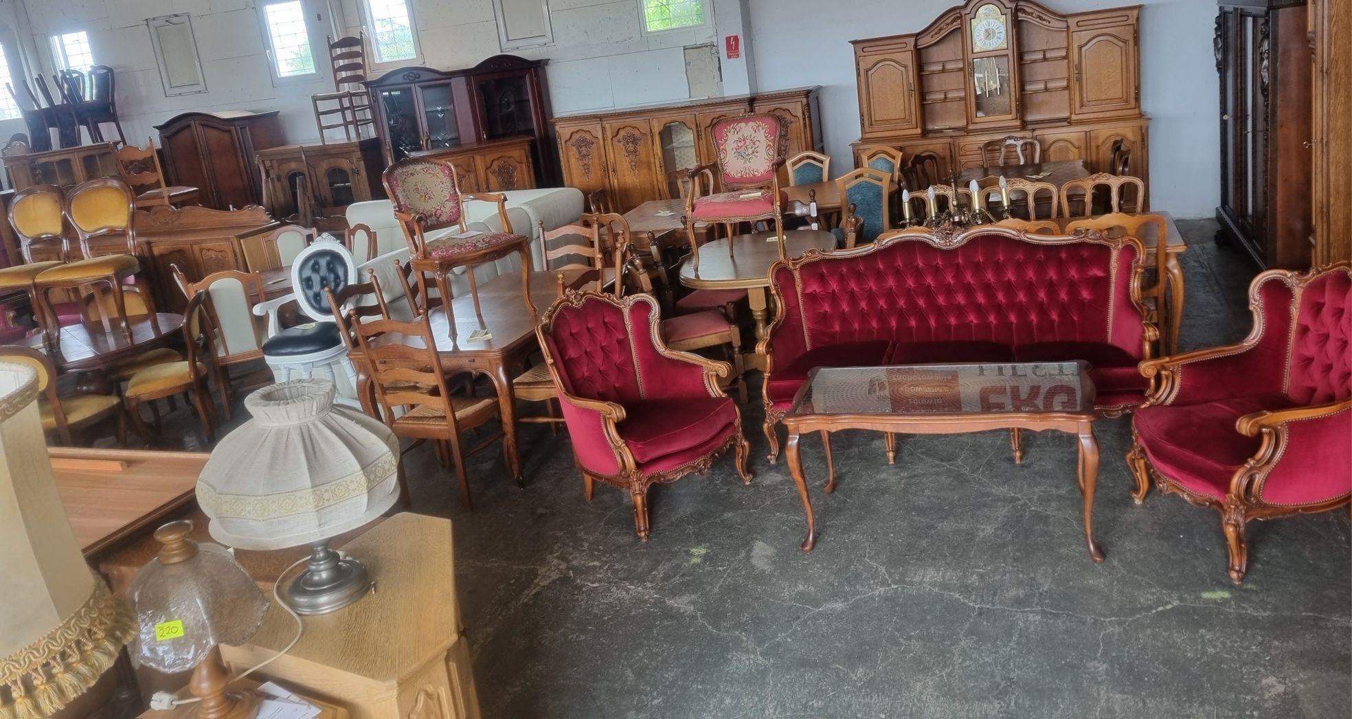 komplet wypoczynkowy styl ludwik kanapa fotee