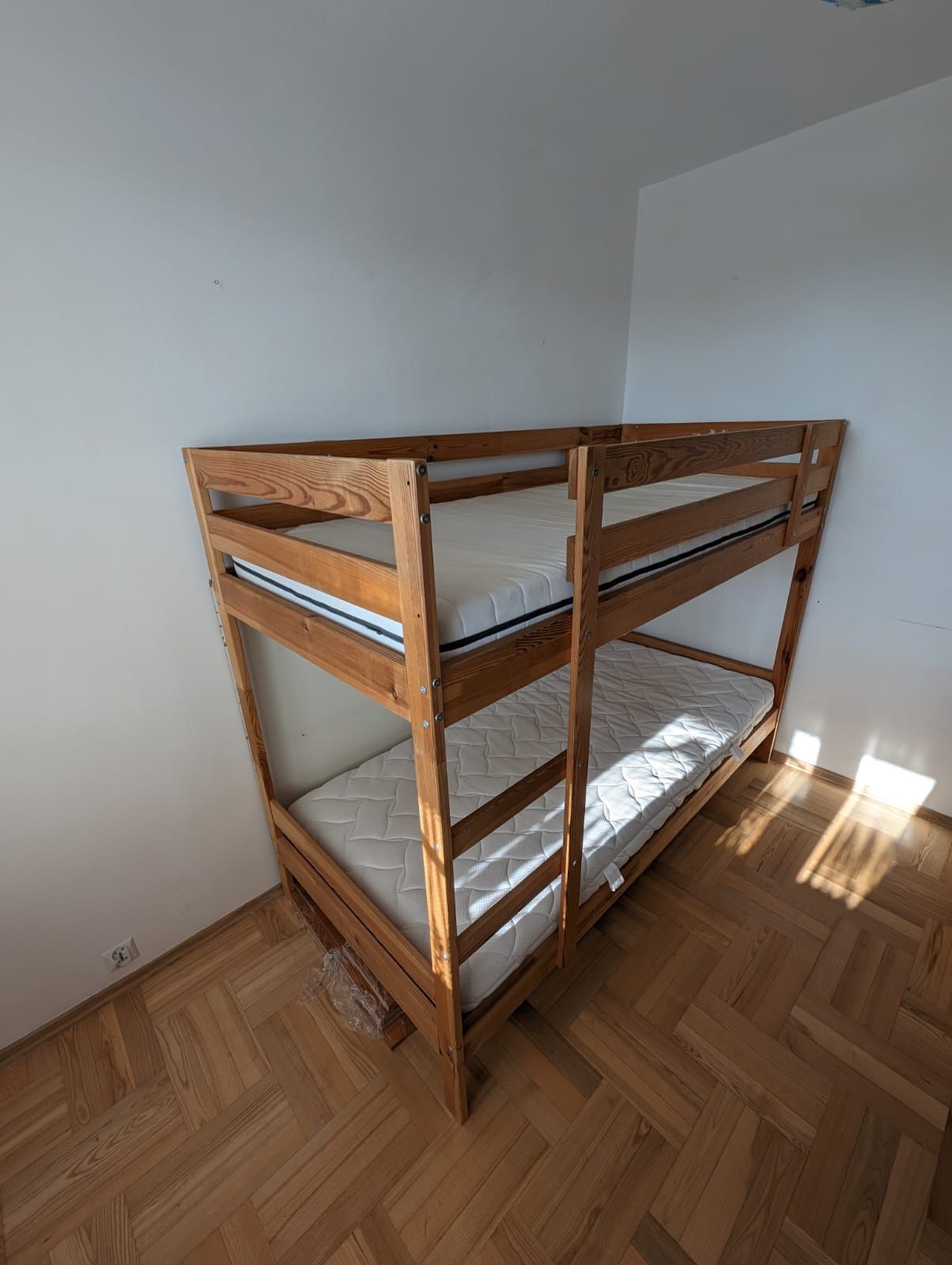 Ikea Mydal łóżko piętrowe drewniane sosna