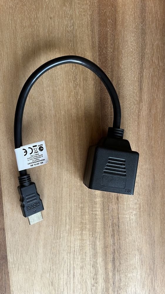 Kabel Lanberg HDMI - 2x HDMI 20 cm