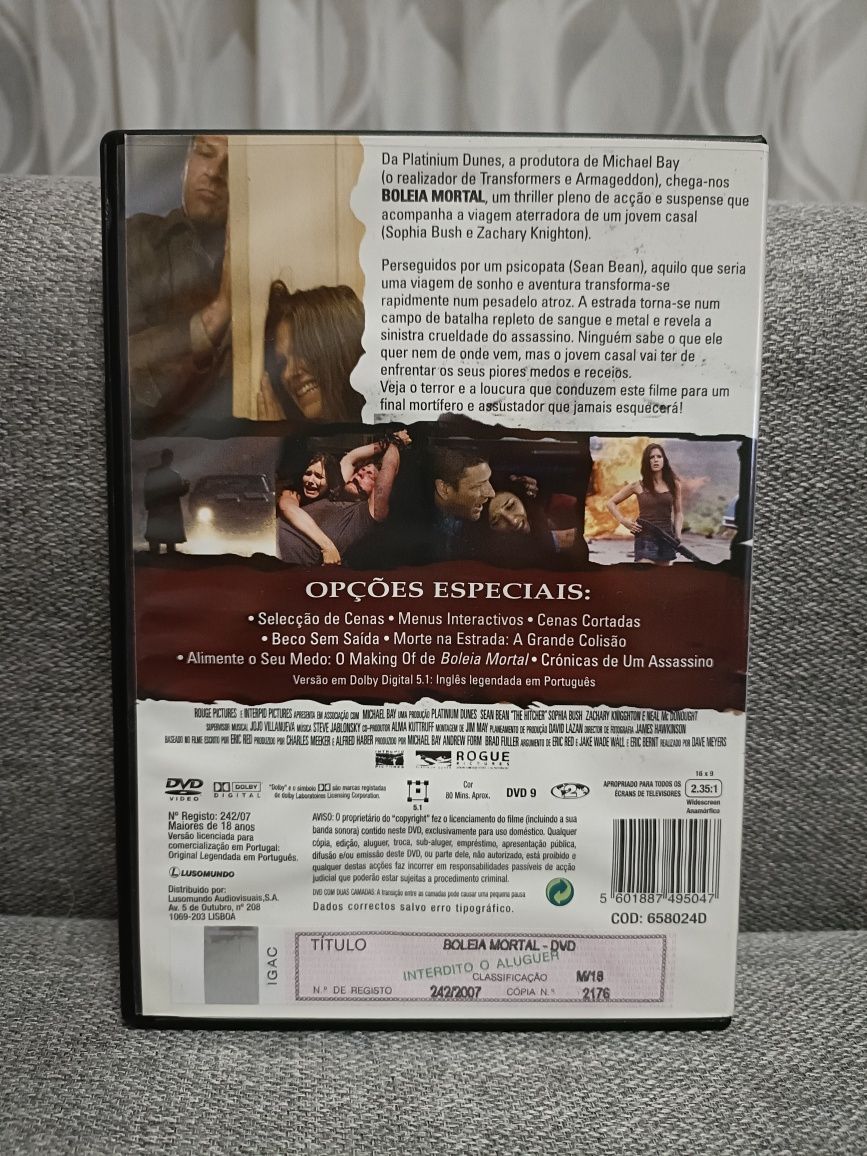 Boleia Mortal dvd