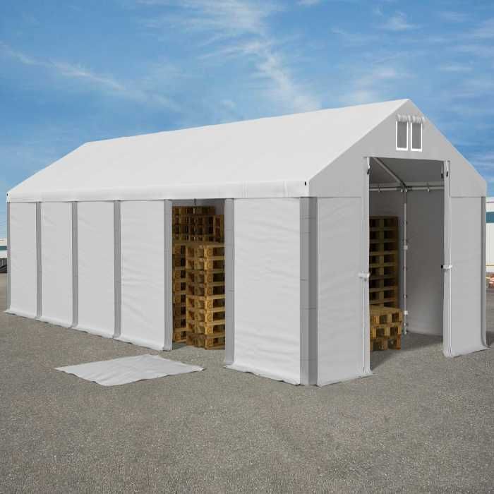 6x12x2m Namiot magazynowy Przemysłowy towarowy całoroczny Szary W MSD
