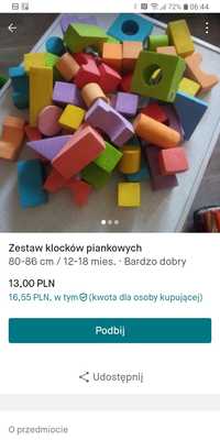 Zestaw klocków piankowych