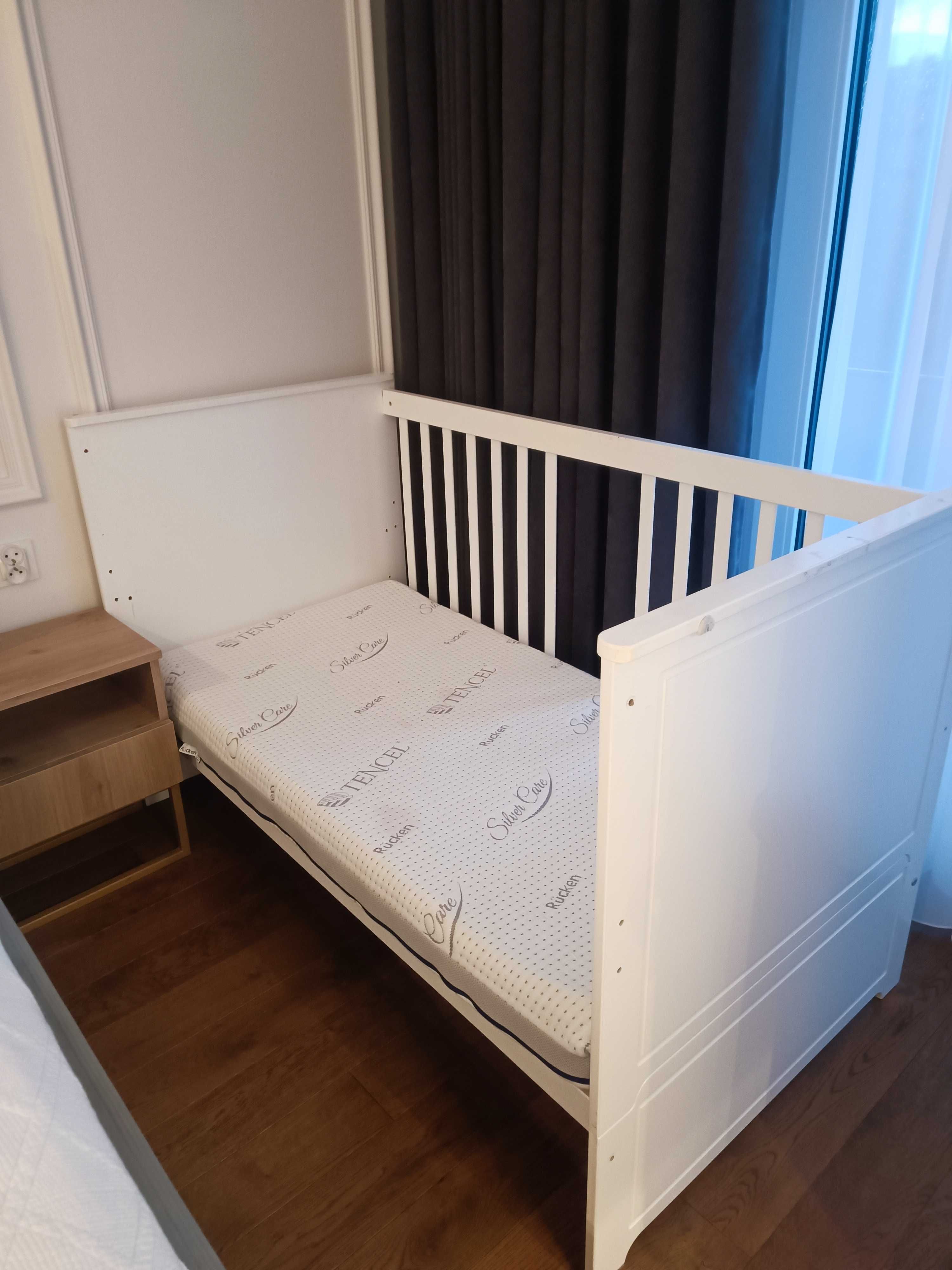 Łóżeczko Bellamy Marylou 70x140 z materacem Rucken