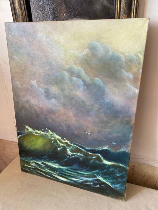 Картина маслом. Морской пейзаж