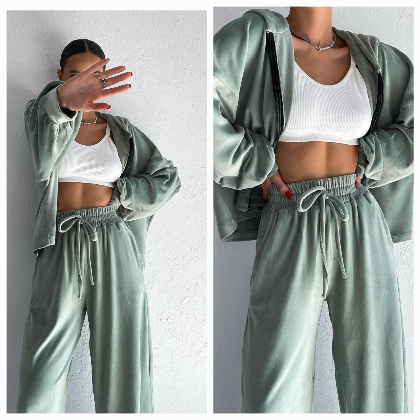 Велюровий Костюм ( худі оверсайз+ прямі штани)
(Худі oversize+прямі 
(
