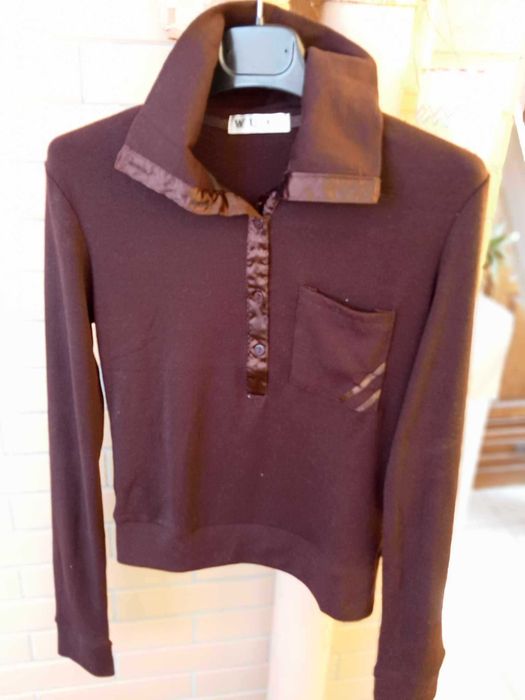 Pólo castanho de senhora L