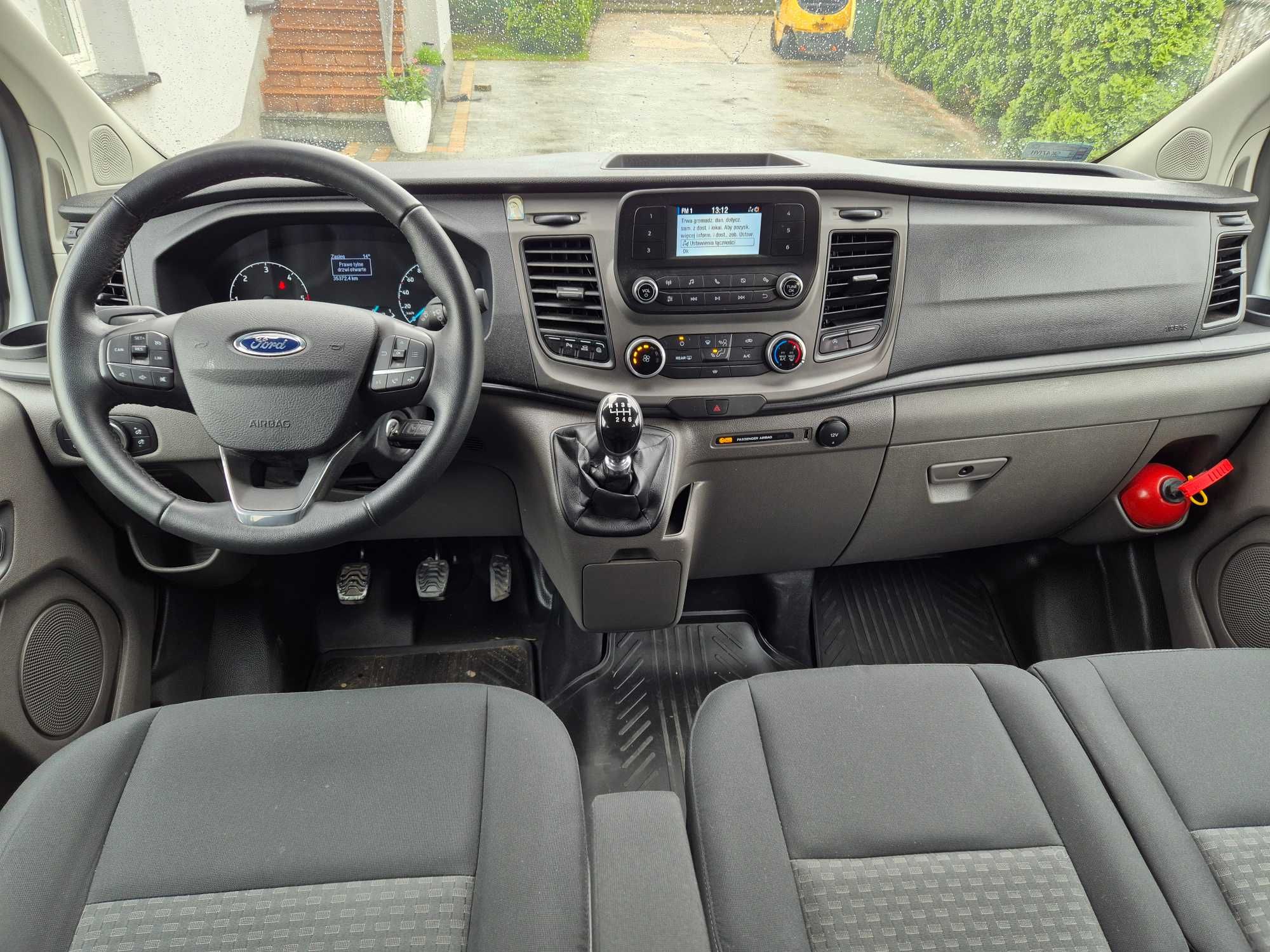 Ford Transit custom 9 osobowy long długi, jak nowy Salon Polska
