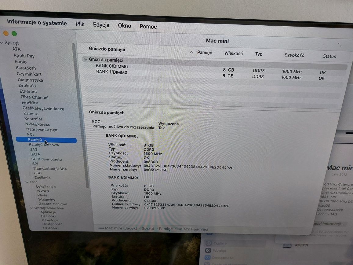 Apple Mac mini 2012 i7 16 GB RAM 256ssd+500hdd