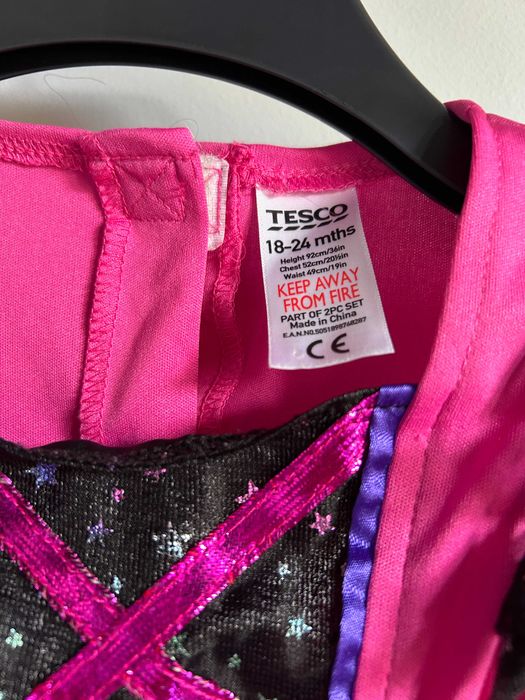 Strój przebranie czarownica wiedźma 18-24 mies