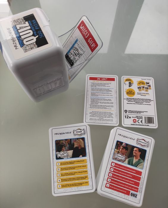 Gra Planszowa FRIENDS Przyjaciele Quiz 500 pytań Top Trumps