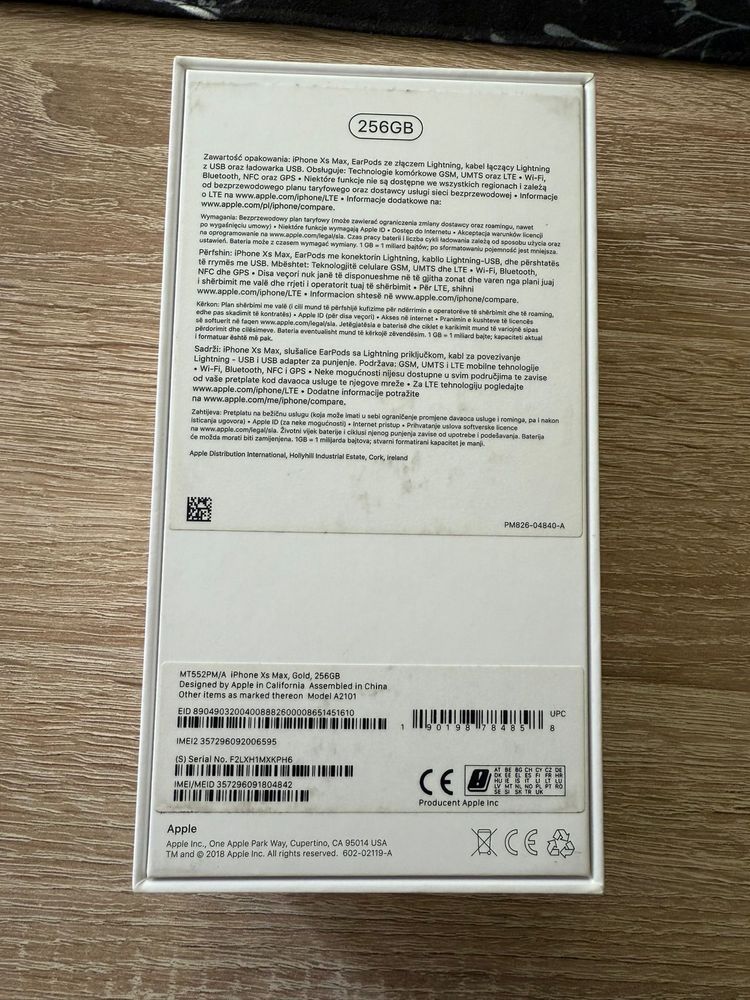 iPhone xs max 256gb