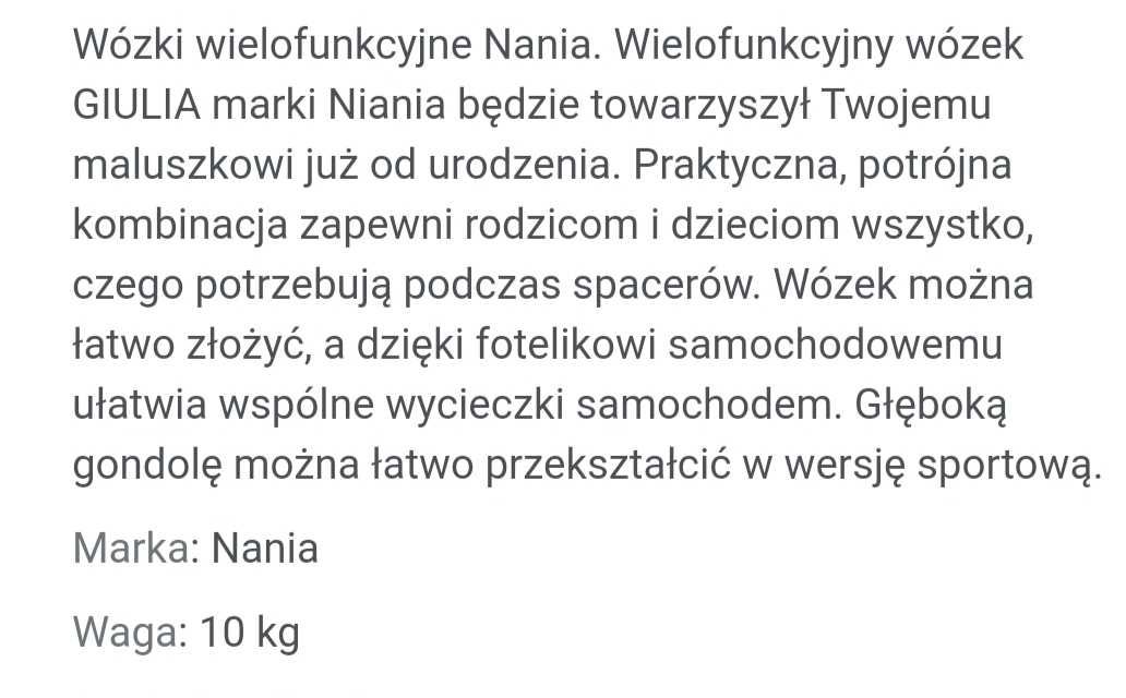 Wózek 3in1 Giulia szary