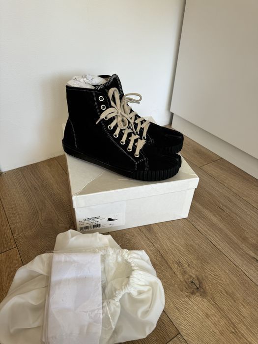 кеды Maison Margiela Tabi High sneaks 41 43 44 full black balenciaga