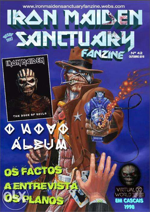 Iron Maiden 40 páginas Sanctuary Fanzine Nº 42 Revista
