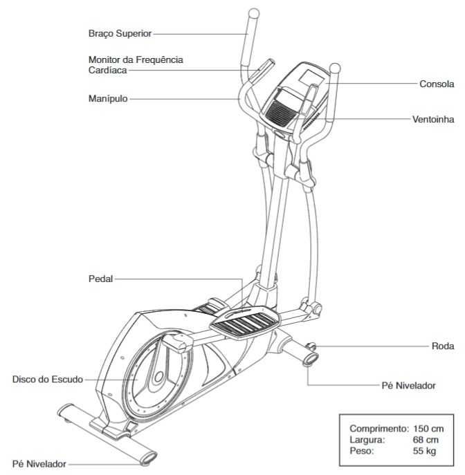 Bicicleta Elíptica NordicTrack E400 Cross Trainer