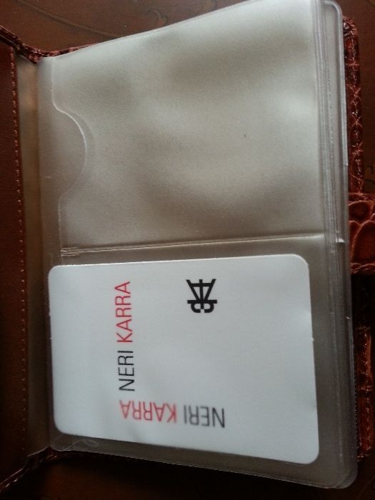 ВИЗИТНИЦА бренда Neri Karra из натуральной кожи - ДОСТОЙНЫЙ подарок !