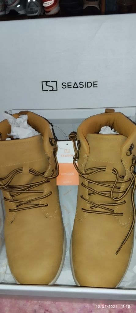 Botas camel Seaside tamanho 44