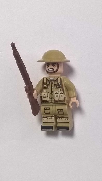 10 Figurek żołnierzy brytyjskich z broniami I WW2 I kompatybilne Lego