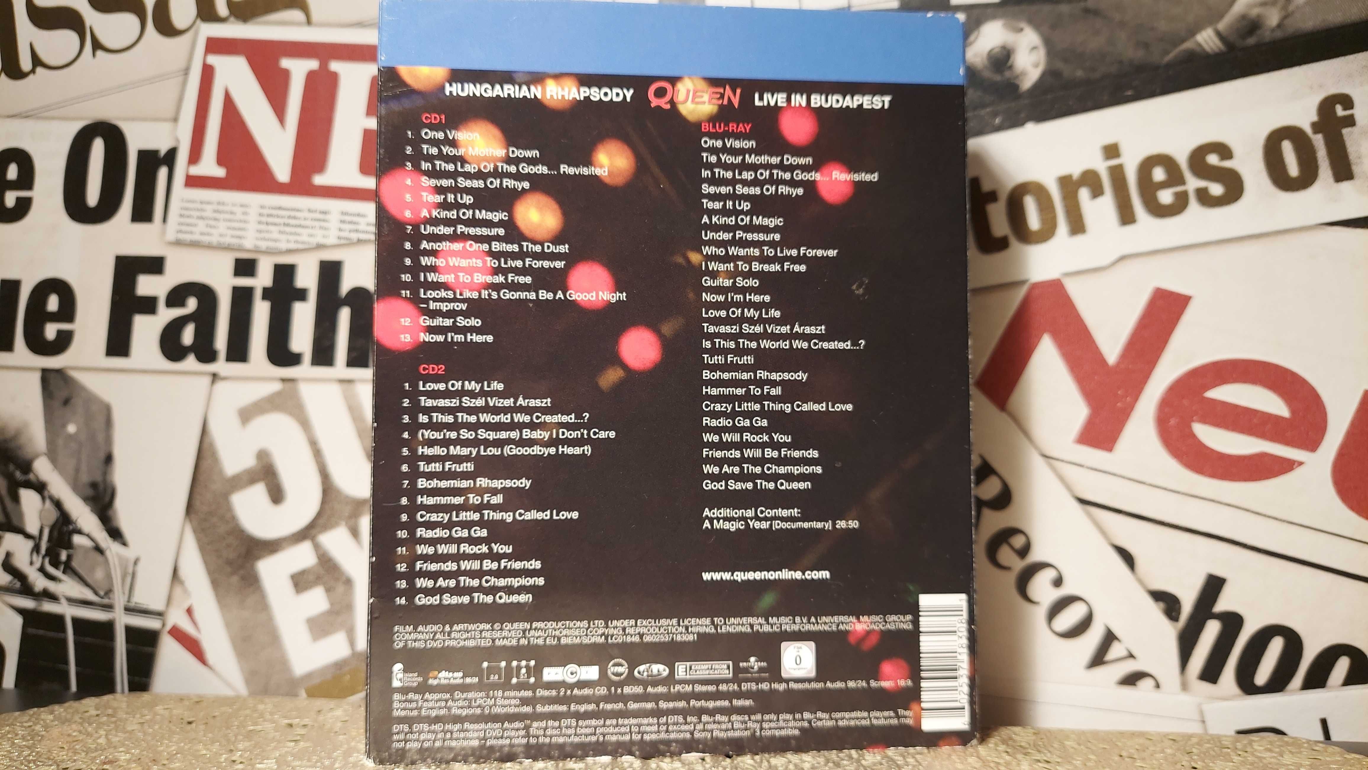 Queen - Hungarian Rhapsody Live In Budapest Koncert Blu-ray + 2 x CD