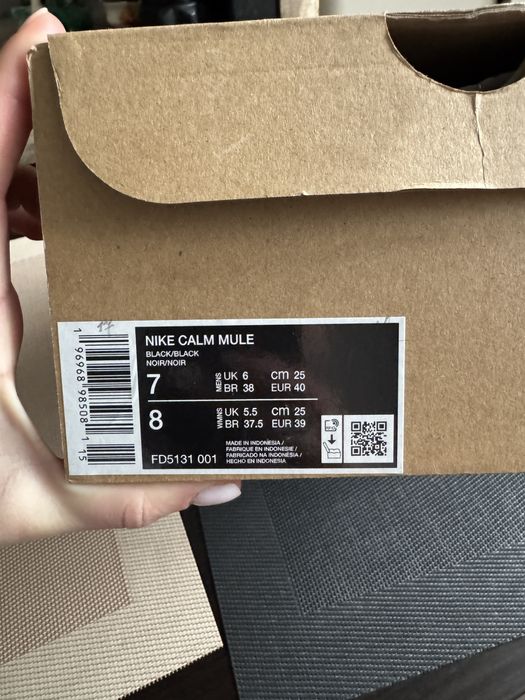 Nike calm mule оригінал жіночі тапки мюлі