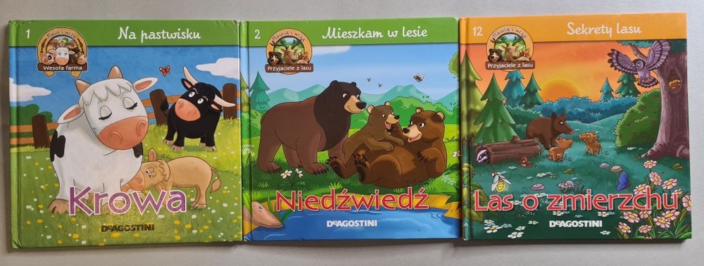 Zestaw trzech książek dla dzieci