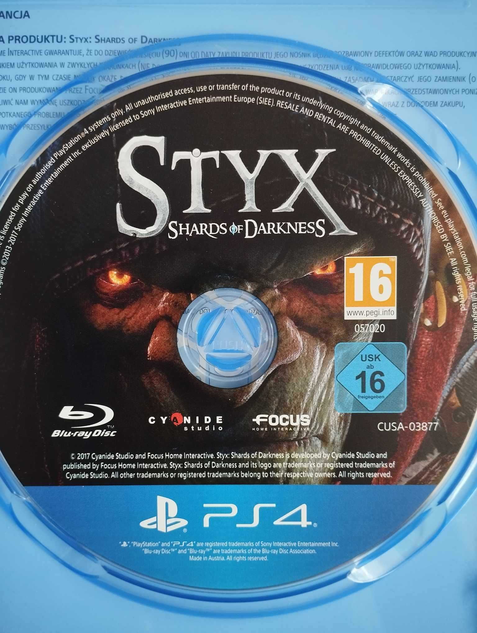 Gra Styx Polska Wersja PS4/PS5 Playstation