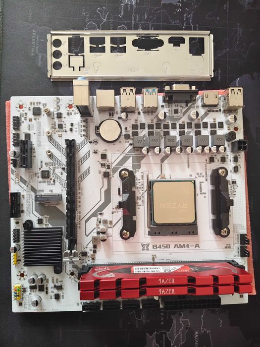 Комплект мат. плата machinist b450 AM4, Ryzen 5 5500 ,ОЗУ 16ГБ 3200Mhz