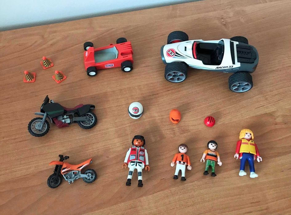 Playmobil conjuntos bonecos carros motas barcos figuras policia
