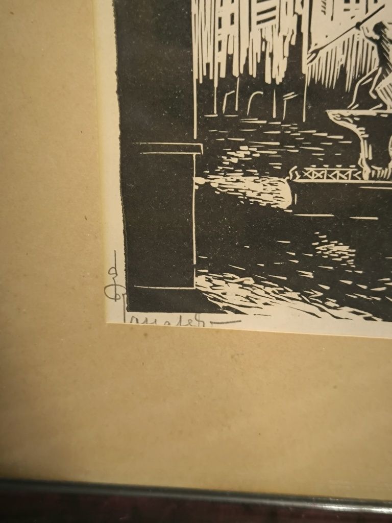 Grafika Poznań Ratusz Stefan Rassalski PRL