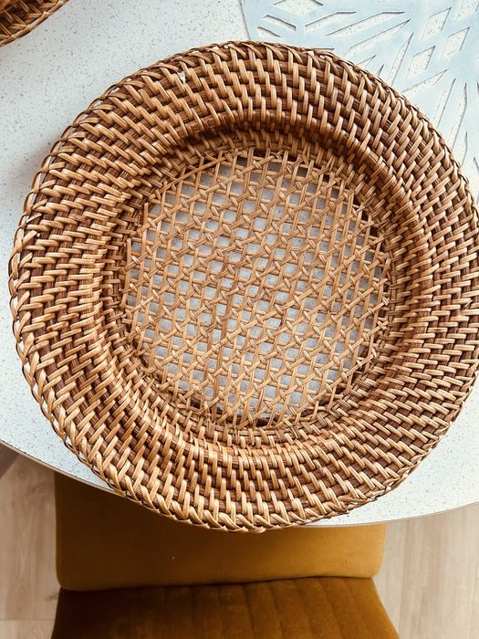 Wiklinowe podkladki pod talerze