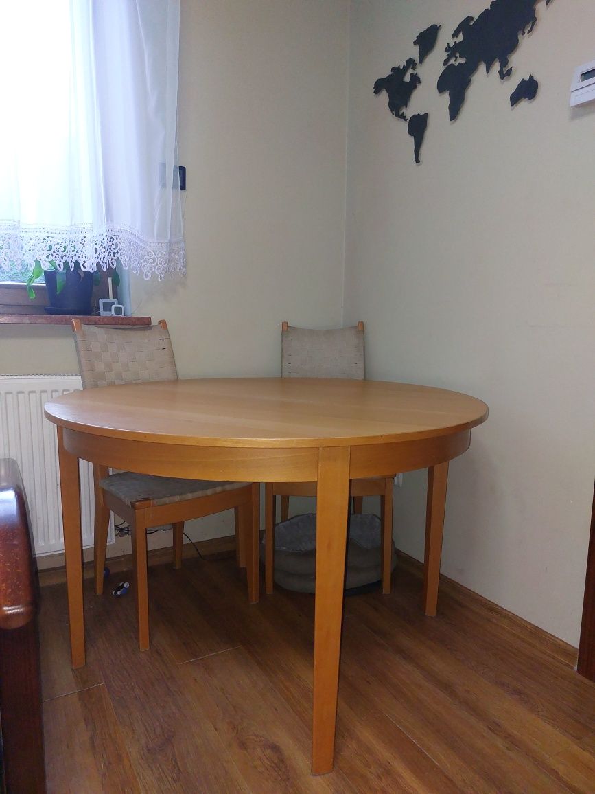 Stół okrągły rozkladany solidny