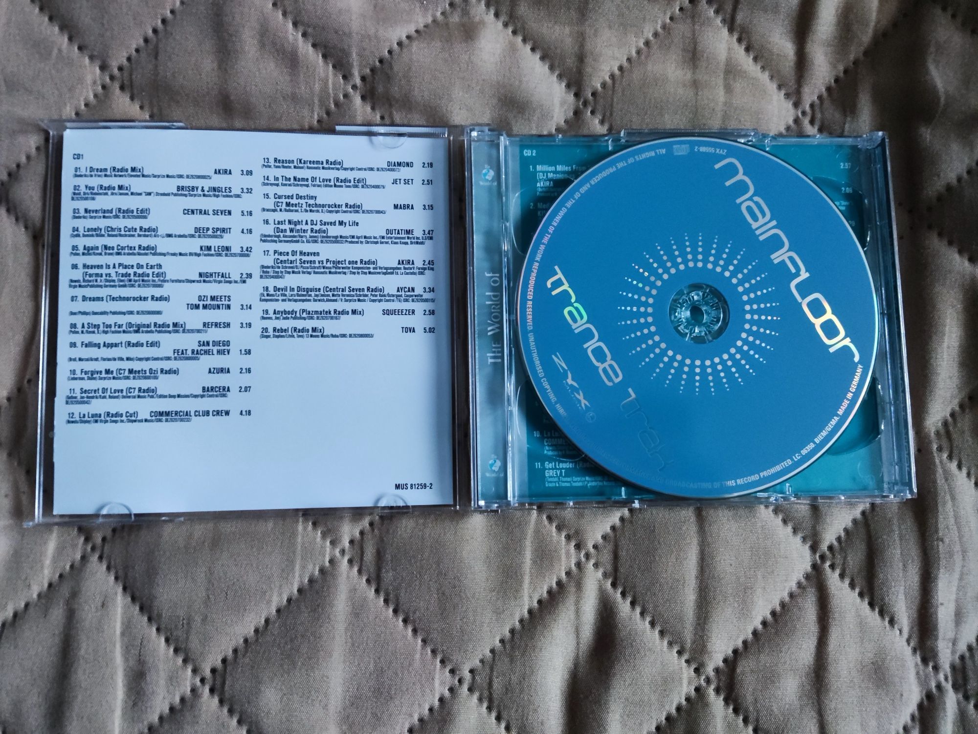 100% Trance In The Mix Cd NOWA
