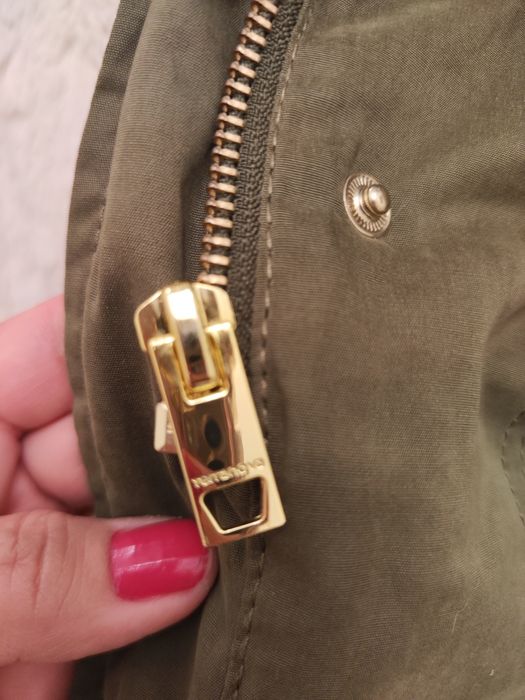 Parka verde extremamente quente