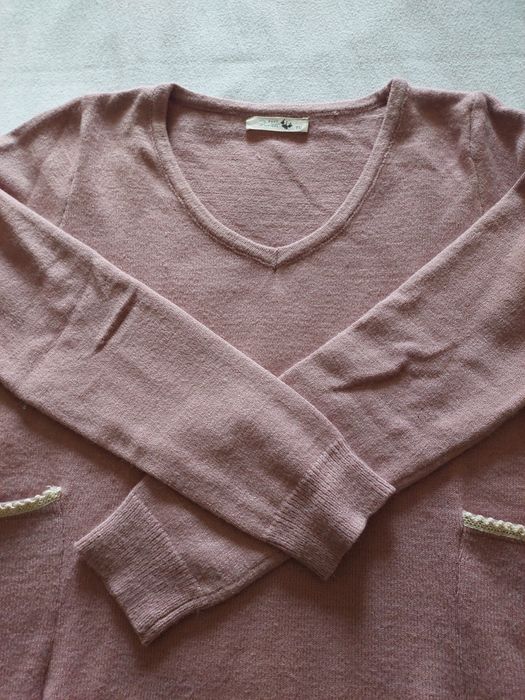 Camisola Malha Rosa c/ Folho, TM