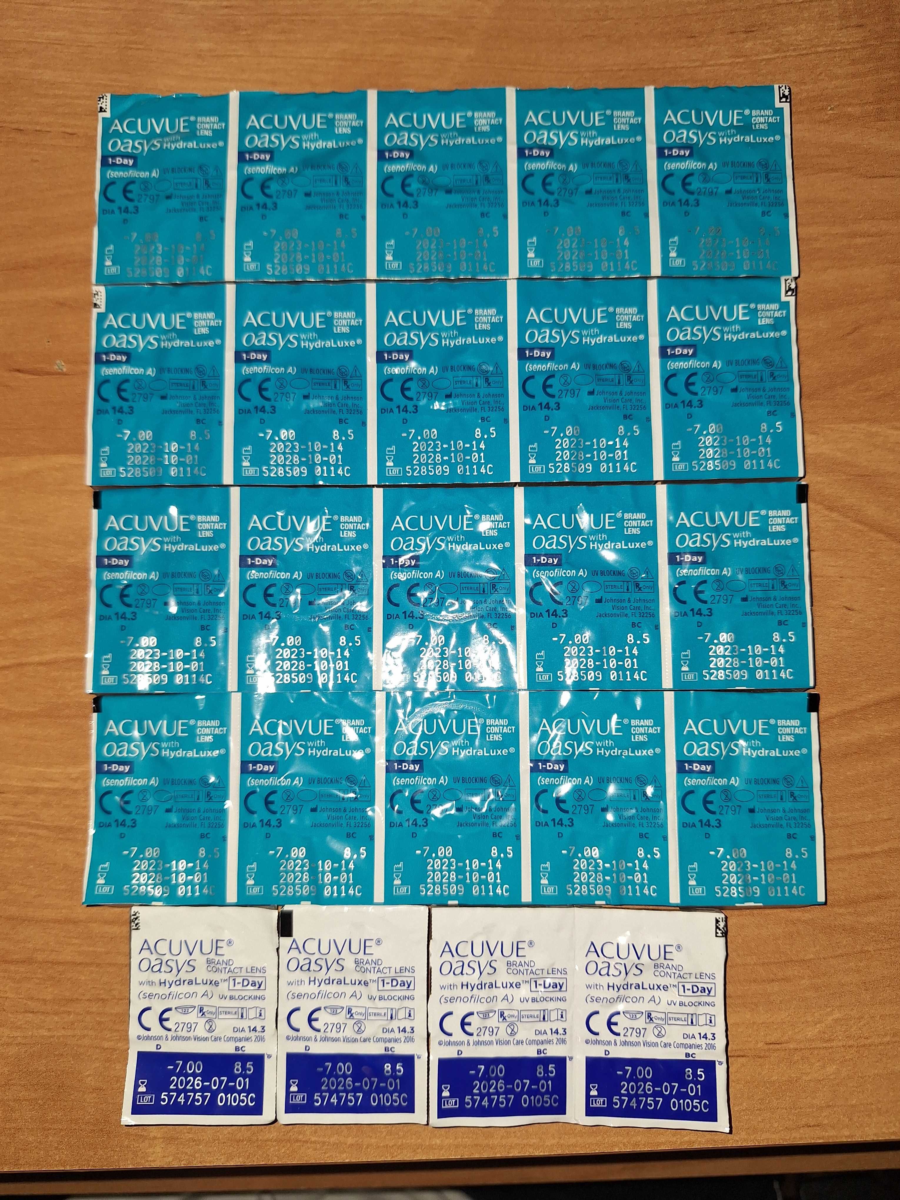 Soczewki Acuvue 1-day -7 D