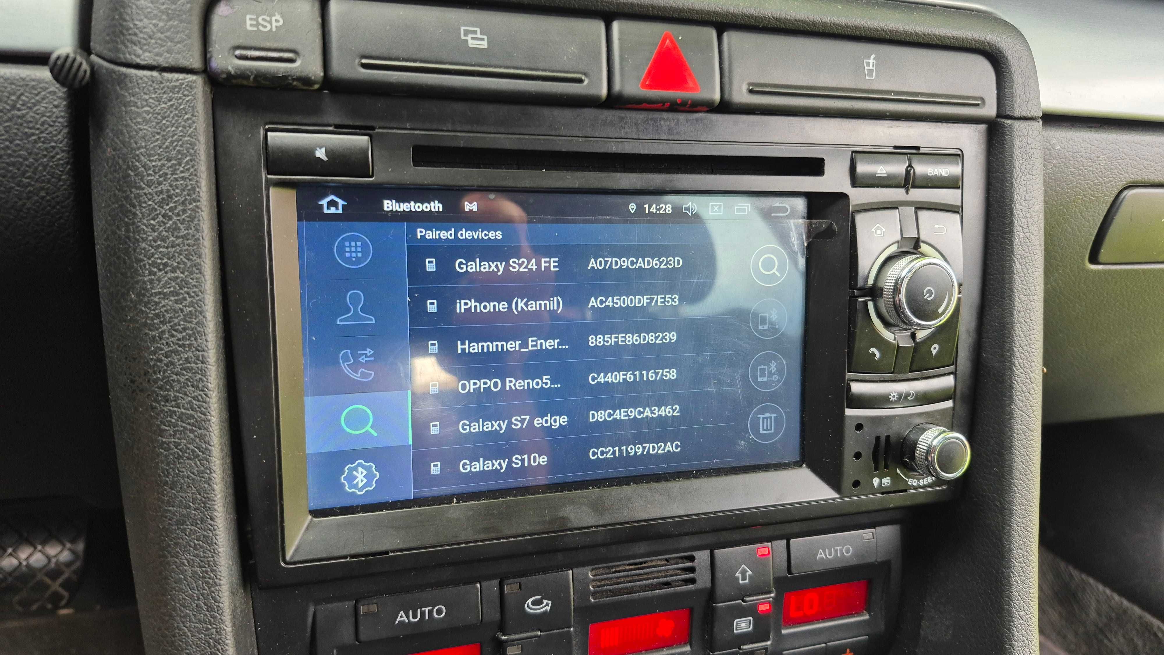 Radio 2Din Android Audi A4 B6 B7 Bluetooth Nawiga Zestaw głośnomówiący