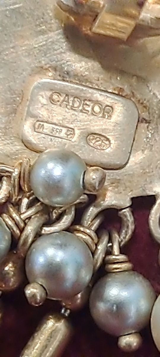 Brincos vintage Cadeor em prata.