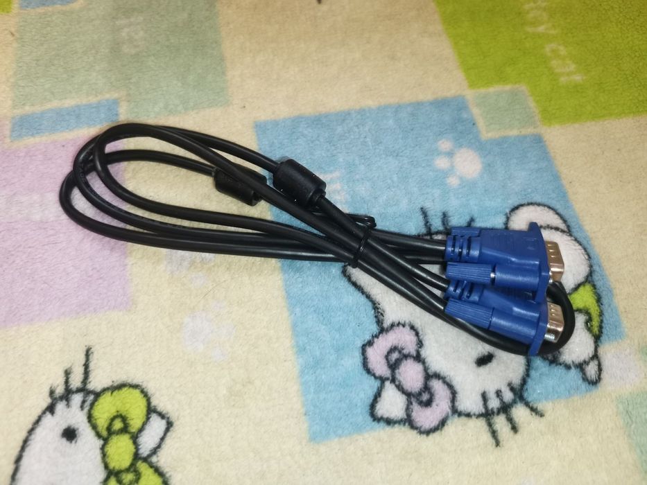Кабель VGA-VGA 1,8м с ферритовыми кольцами для компьютера проектора